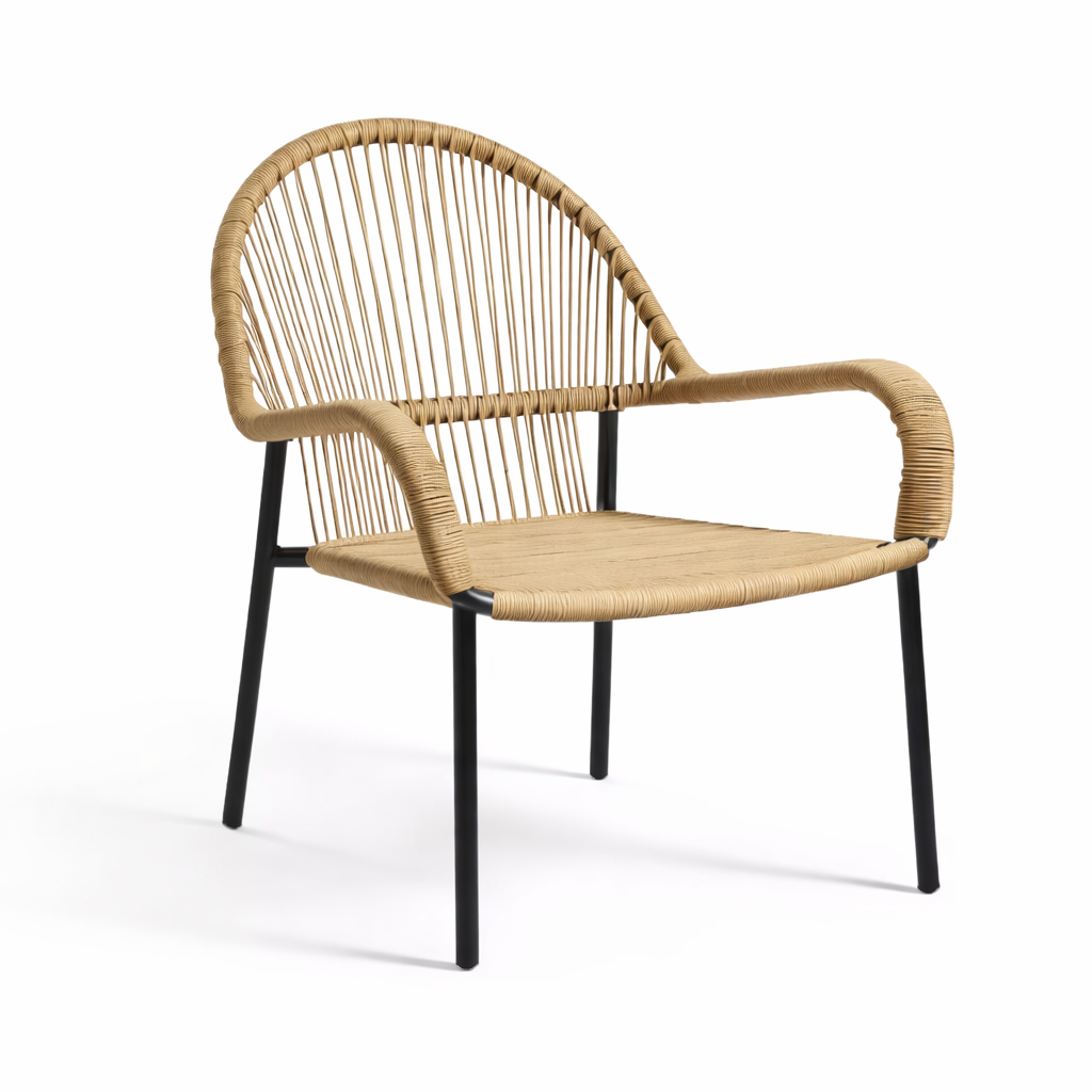 Záhradný bistro set Java z ratanu pre 2 osoby - 4