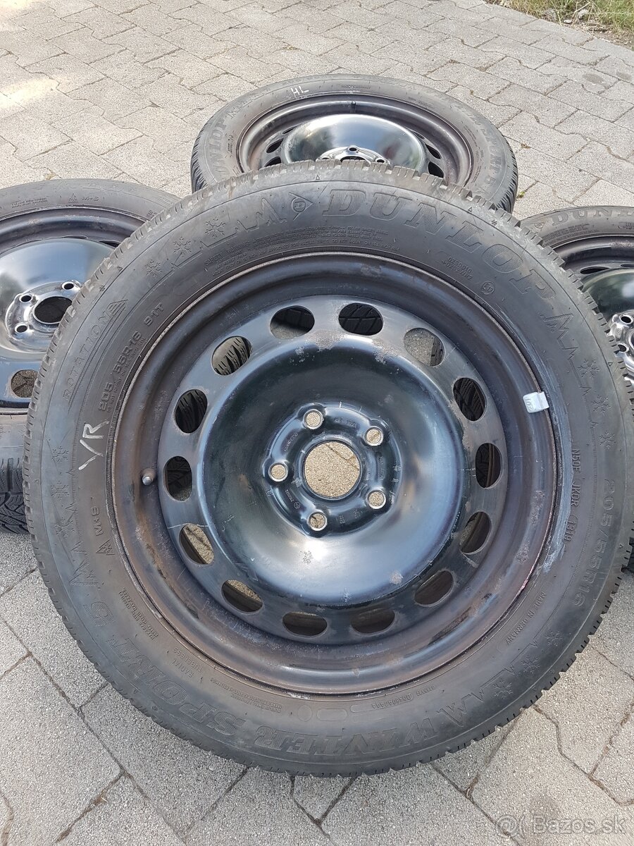 Zimna sada 5x112x57 + 205/55R16 Vw,Škoda,Audi,Seat - 4