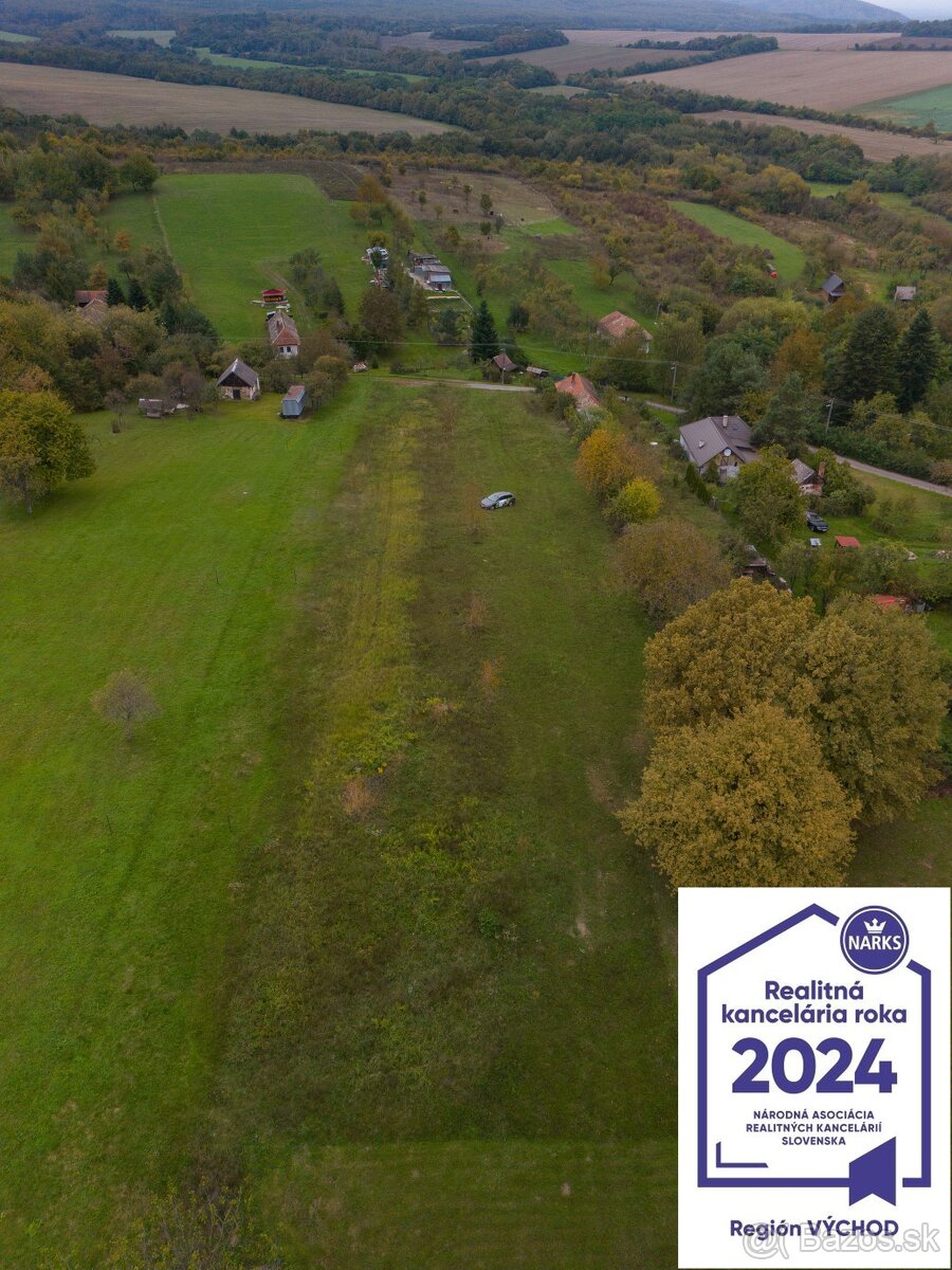 Pozemok v lone prírody s výhľadom na Slanské vrchy, obec Bre - 4