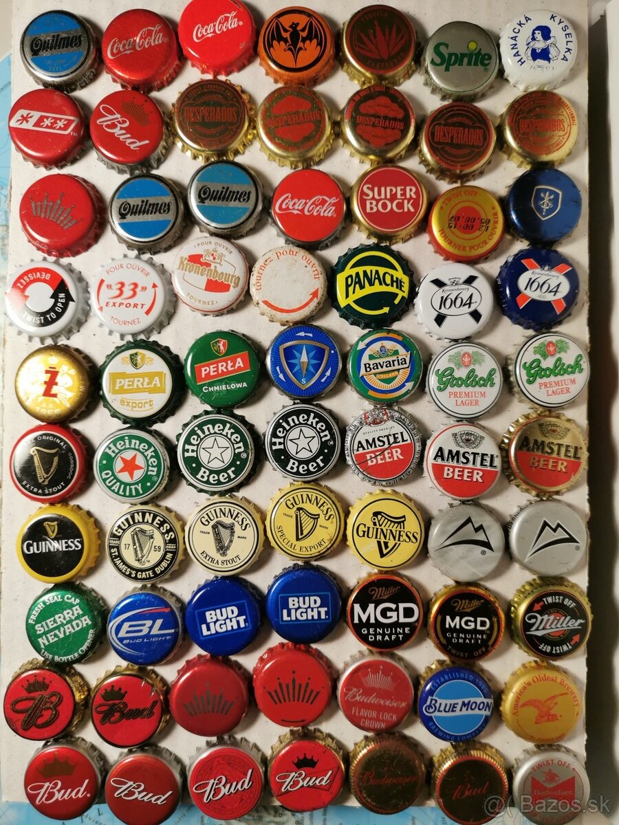 Predám korunkové uzávery, vrchnáky z piva a nápojov zbierka - 4