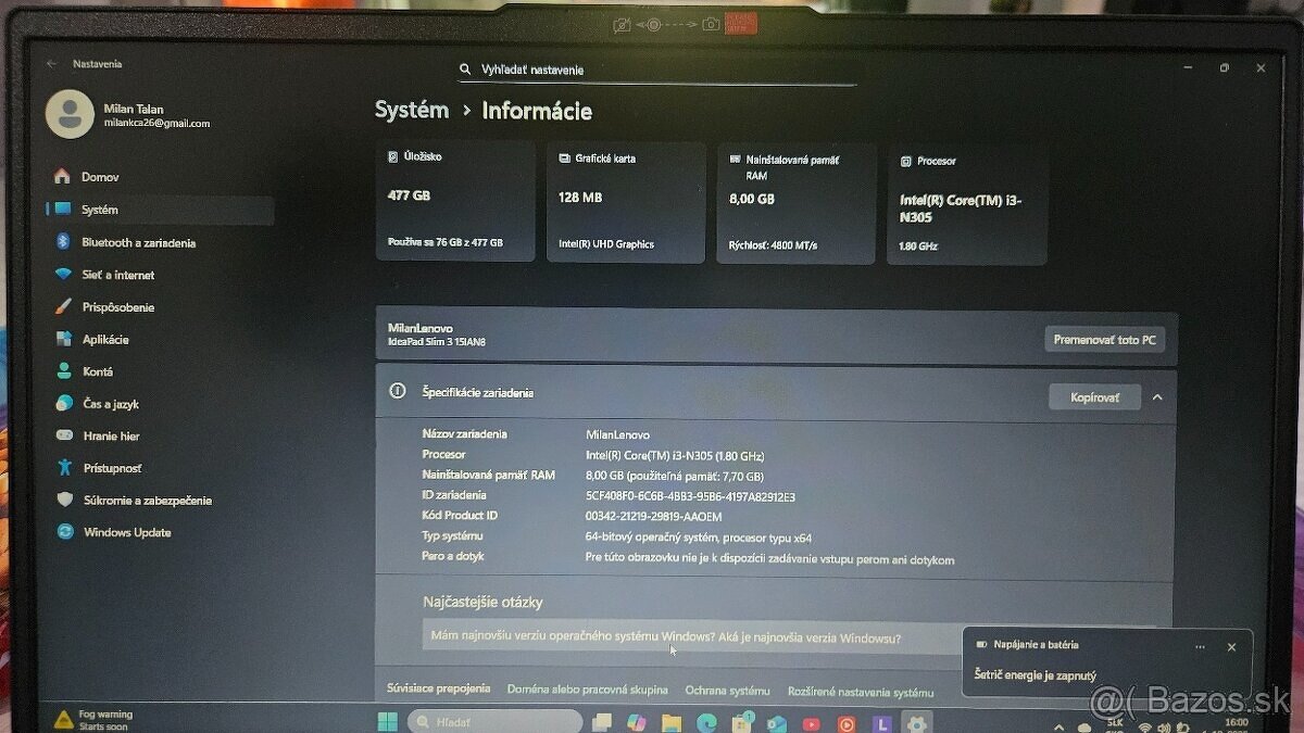 Lenovo IdeaPad Slim 3 - 4