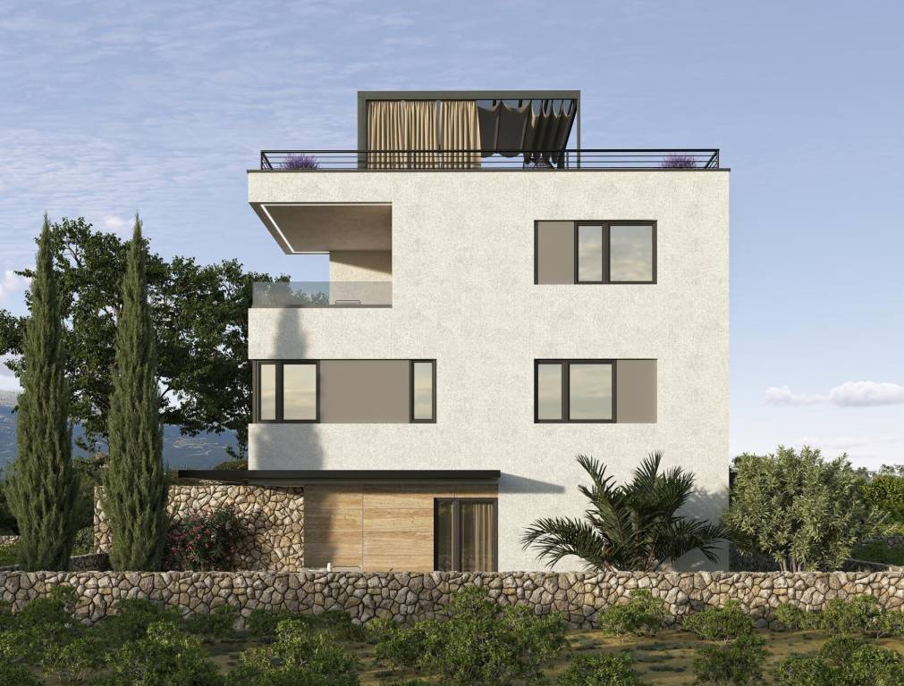 CHORVÁTSKO - Apartmán so strešnou terasou - MANDRE, ostrov P - 4