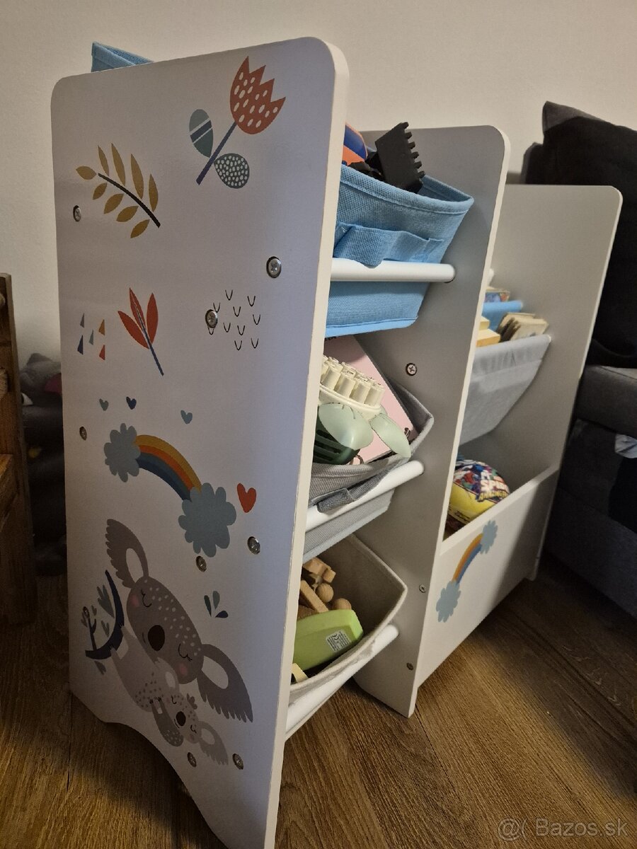 Detská komoda, regál na hračky - 4