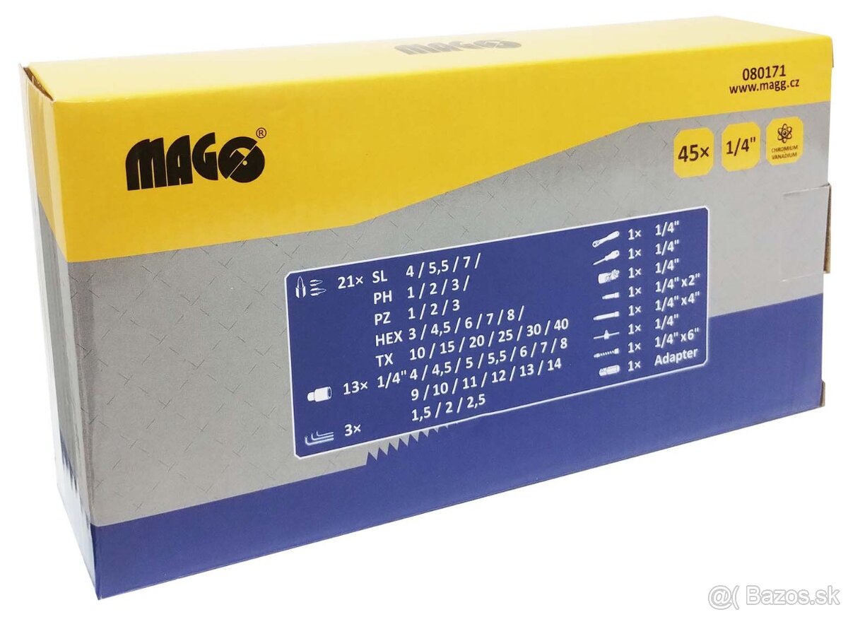 Gola sada CrV 45ks 1/4" MAGG - 4