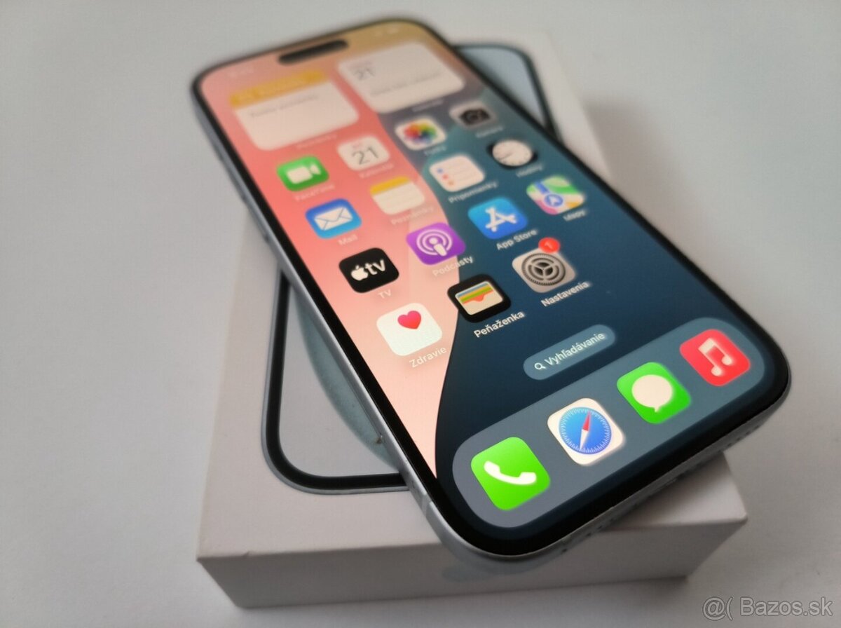 apple iphone 15 128gb Blue / Batéria 87% - 4