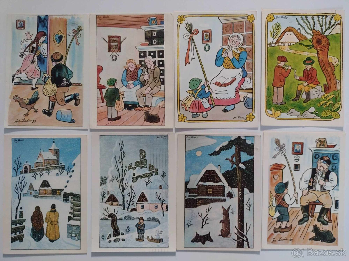 Predám pohľadnice - J. Lada a české rozprávky - 4