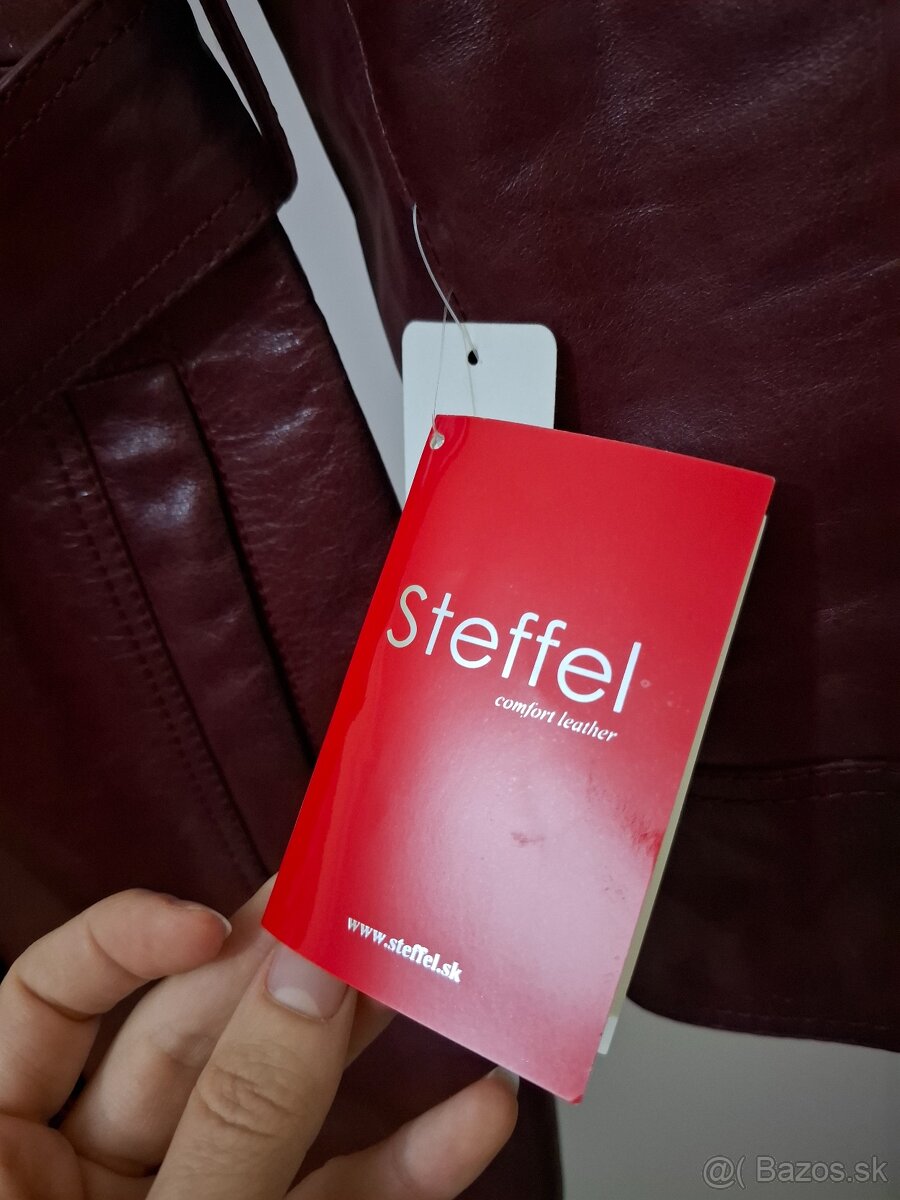 Dámsky kožený kabát Steffel - 4