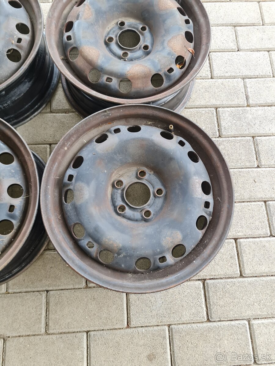 Predám plechové disky 5x100 6j r15 et38 - 4