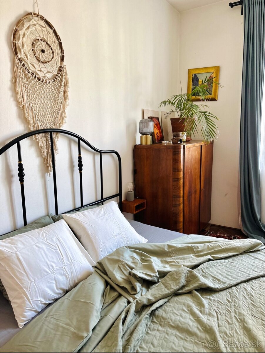 Ikea kovova manzelska postel 160x200 cm - 4