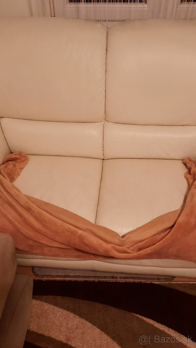 Kožená sedacia súprava. - 4