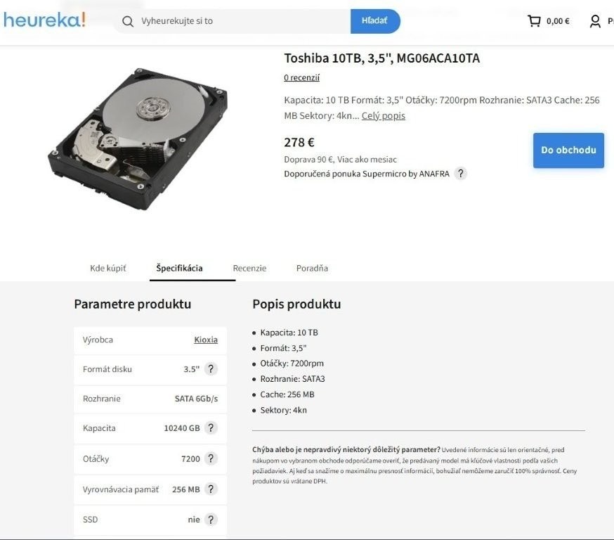 Toshiba 20TB / 10TB / 8TB MG Series ENTERPRISE - 4