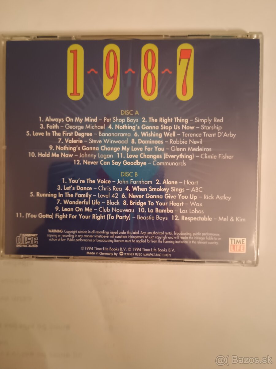 Predám 2 CD výbery 80's. - 4