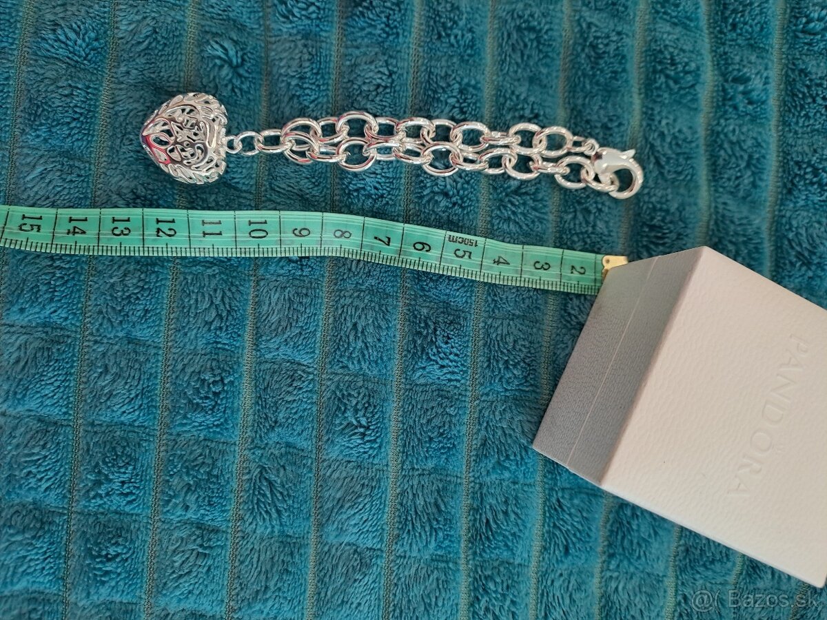 Strieborna farba set naramok nahrdelnik masivny - 4