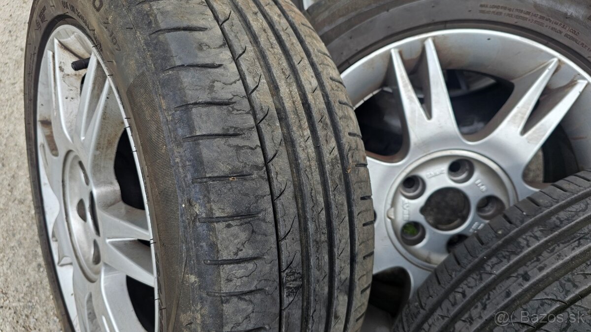 Elektróny 5x100 a letné pneu 195/55 R15 - 4