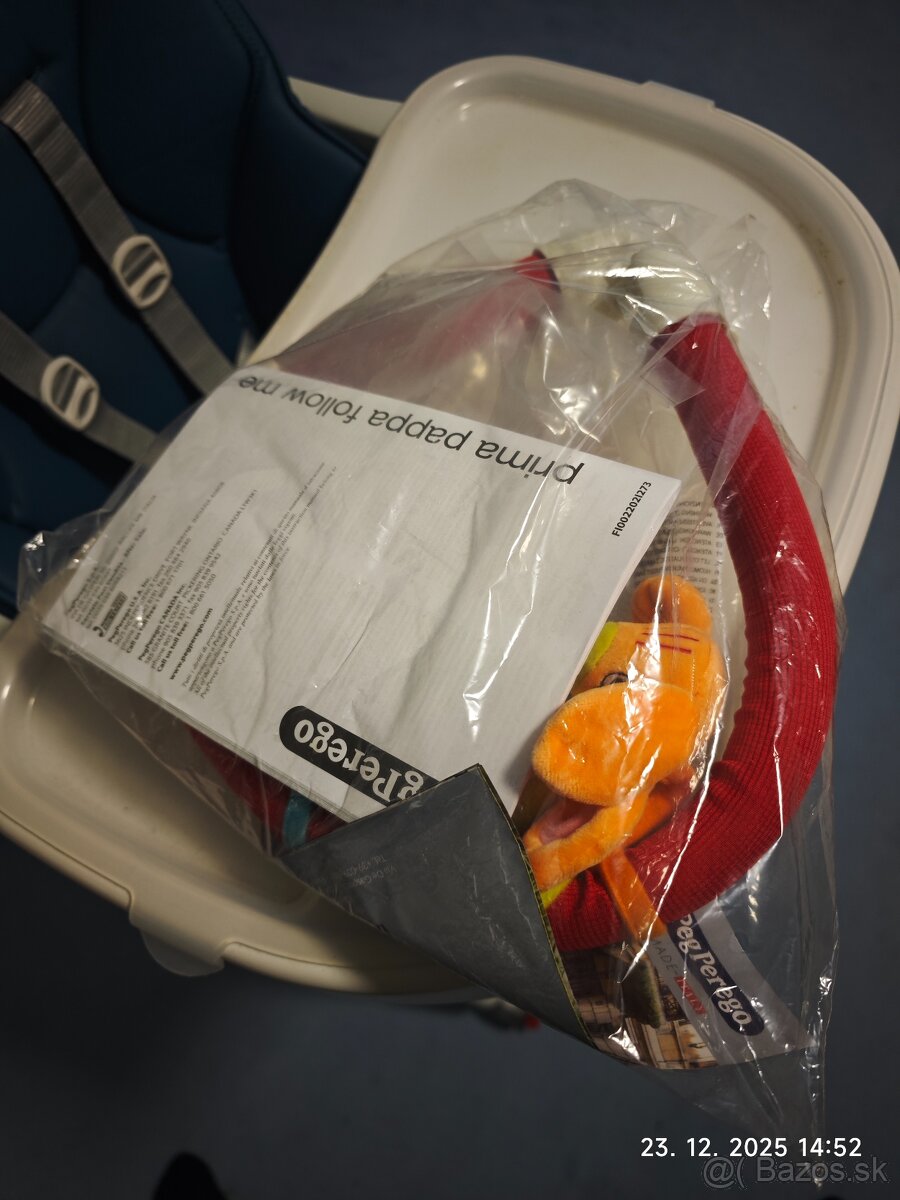 Detská stolička Peg Pérego Prima papa, top stav - 4