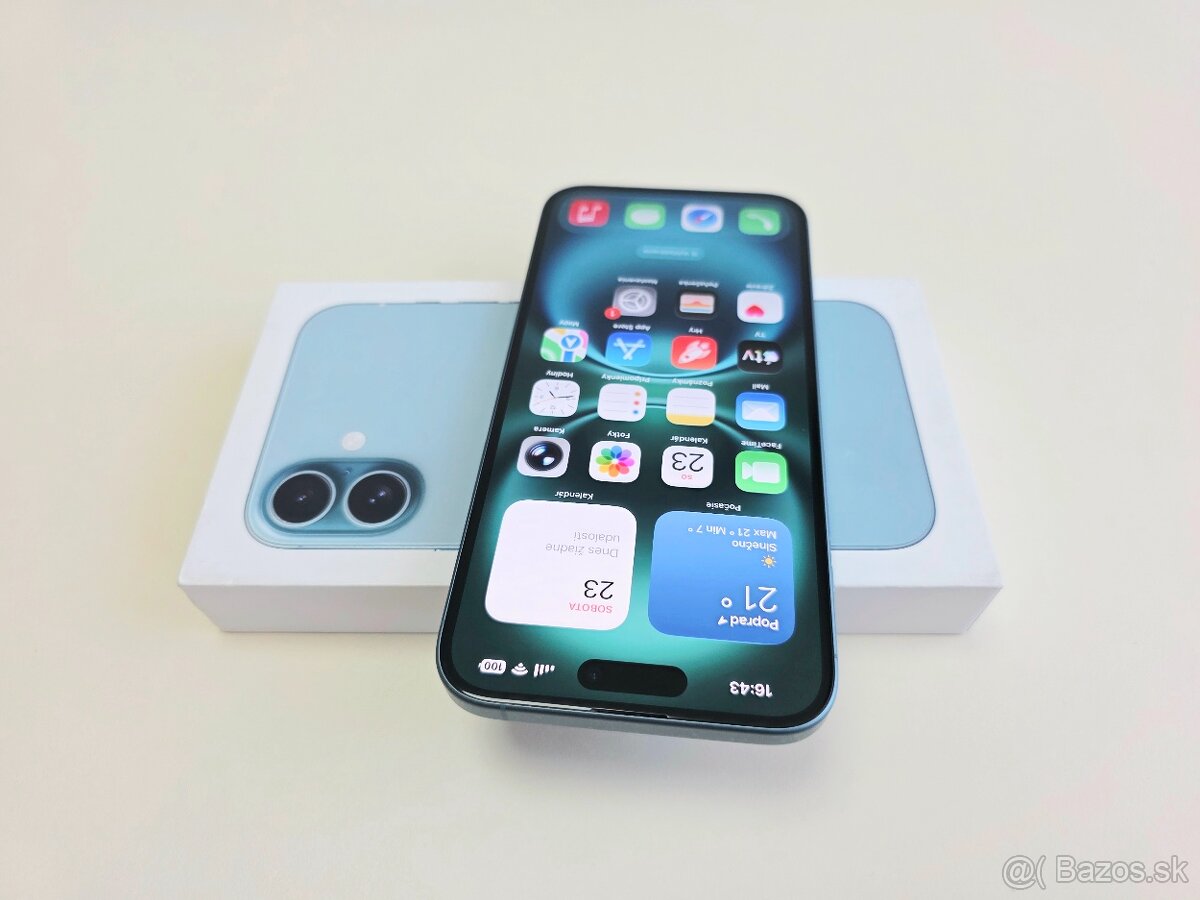 Apple iPHONE 16 PLUS TEAL 128GB,BATERKA 92% - 4