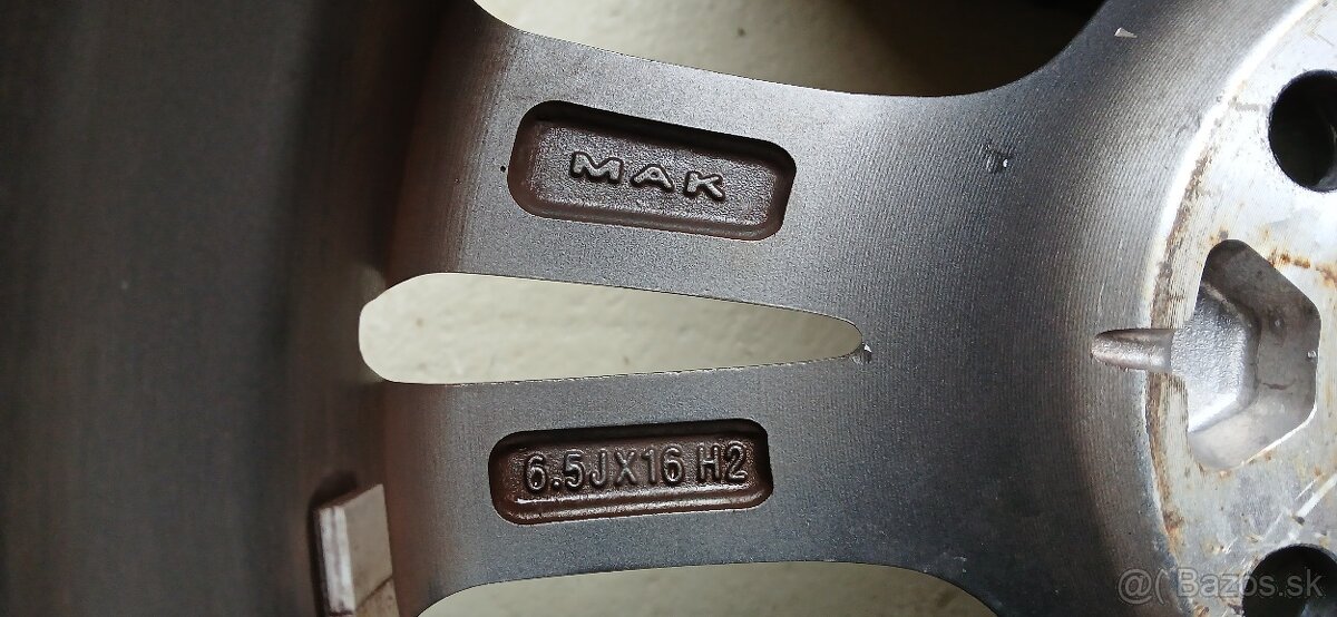 AL disky MAK Emblema,GUN MET MIRROR FACE 6,5x16x114,3 ET50 - 4