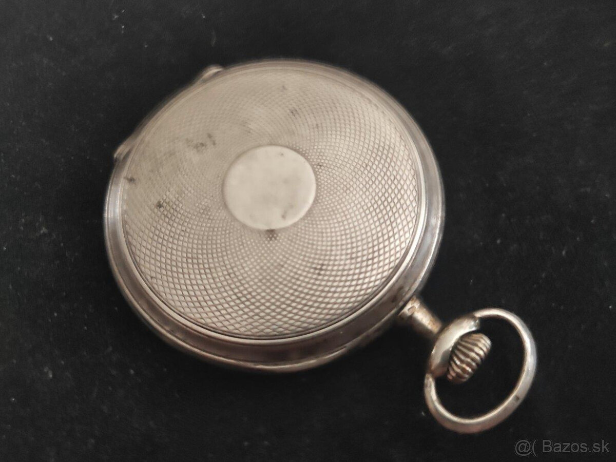 MOERIS swiss pánske vreckové strieborné hodinky - 4