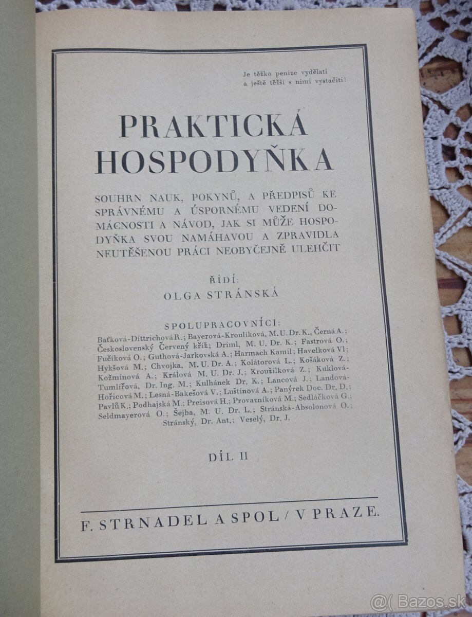 Praktická hospodynka I.-II., vydaná v roku 1927 - 4