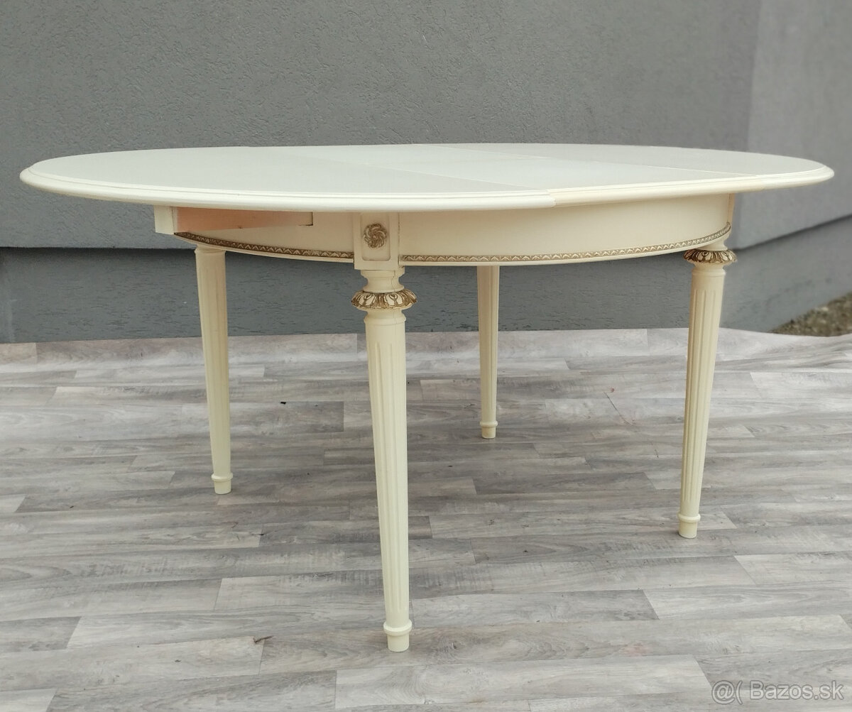 Stôl jedálenský v štýle Ľudovíta XVI – rozkladací. - 4