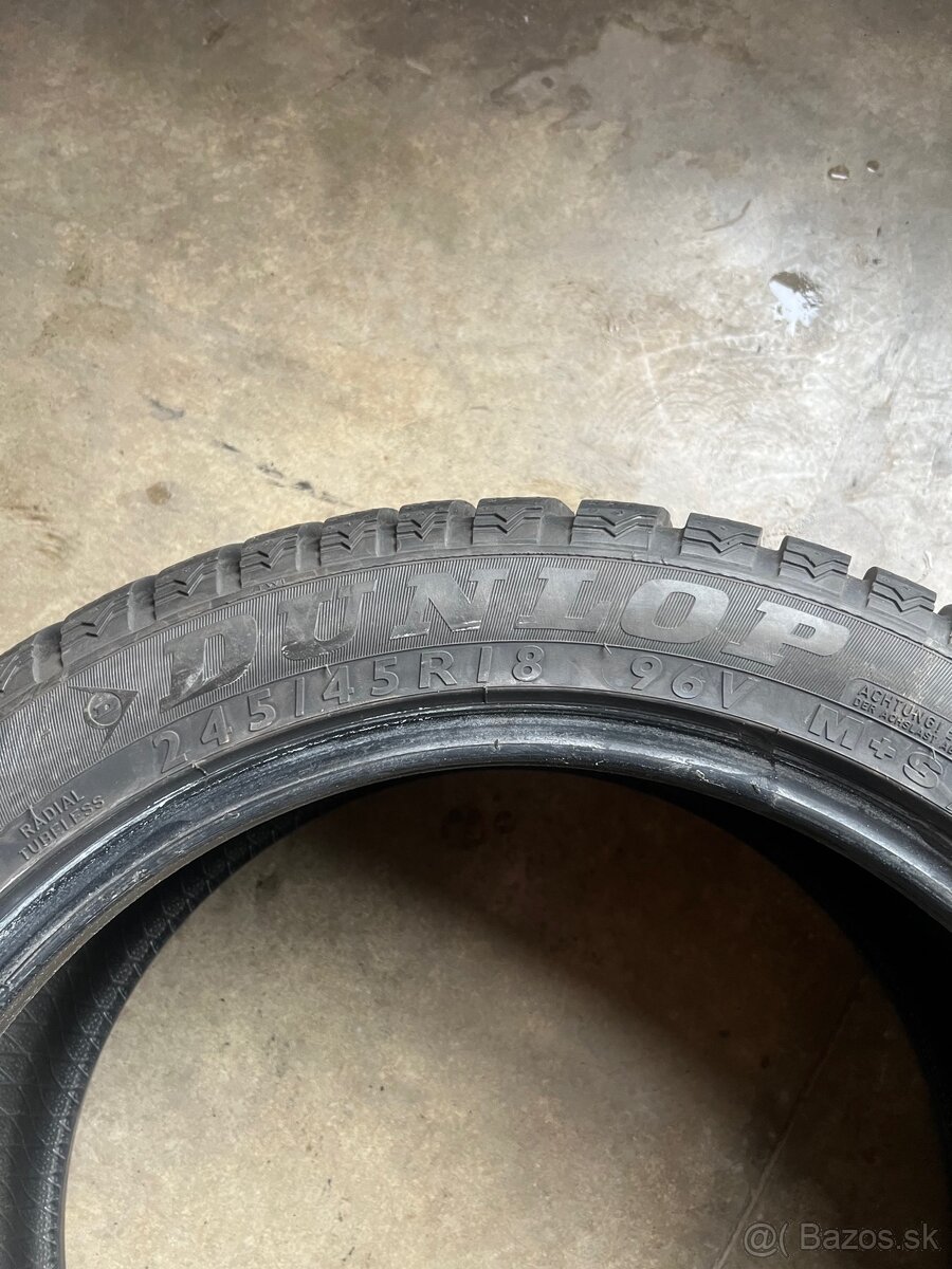 2 Ks DUNLOP WINTERSPORT M3 245/45R18 96V Zimné - 4