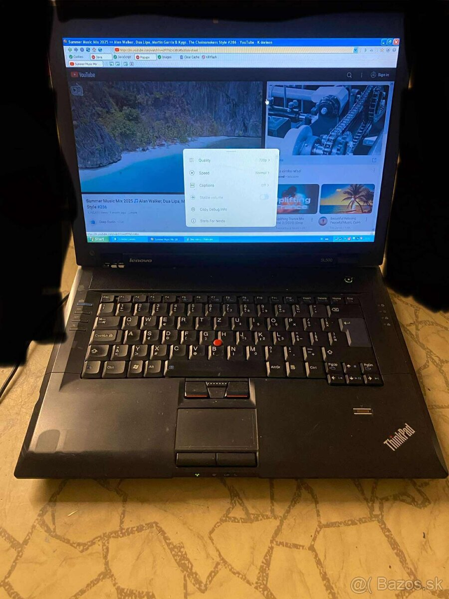 Predám notebook lenovo thinkpad sl500 win xp win 7 2jadro - 4