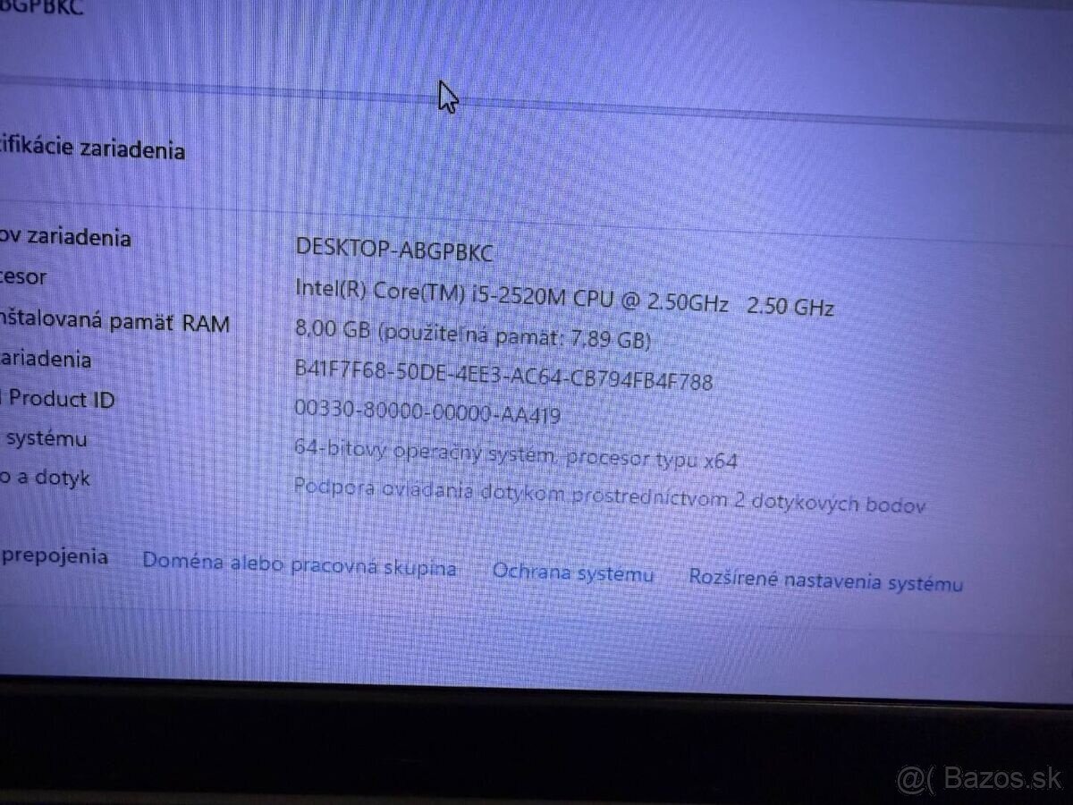 Notebook Lenovo ThinkPad T520 i5/8GB/500GB Win11 - 4
