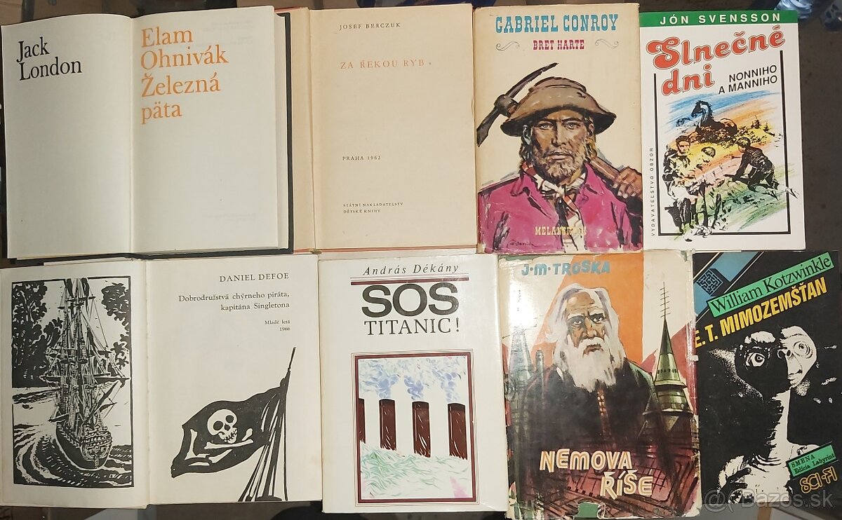 DOBRODRUŽNÉ KNIHY-STOPY a iné MAY,LONDON,SCOTT,DEFOE atd, aj - 4