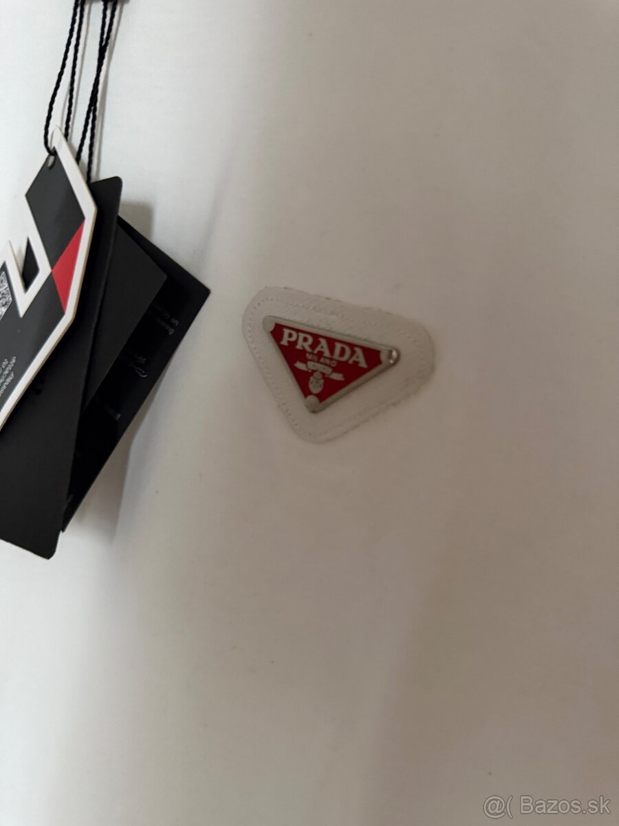 Panske biele tricko Prada - 4