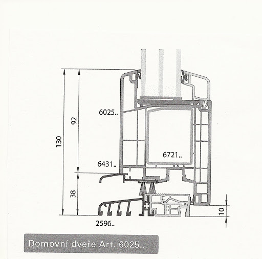 Plastové vchodové dvere 98x205cm, orech obojstranný - 4