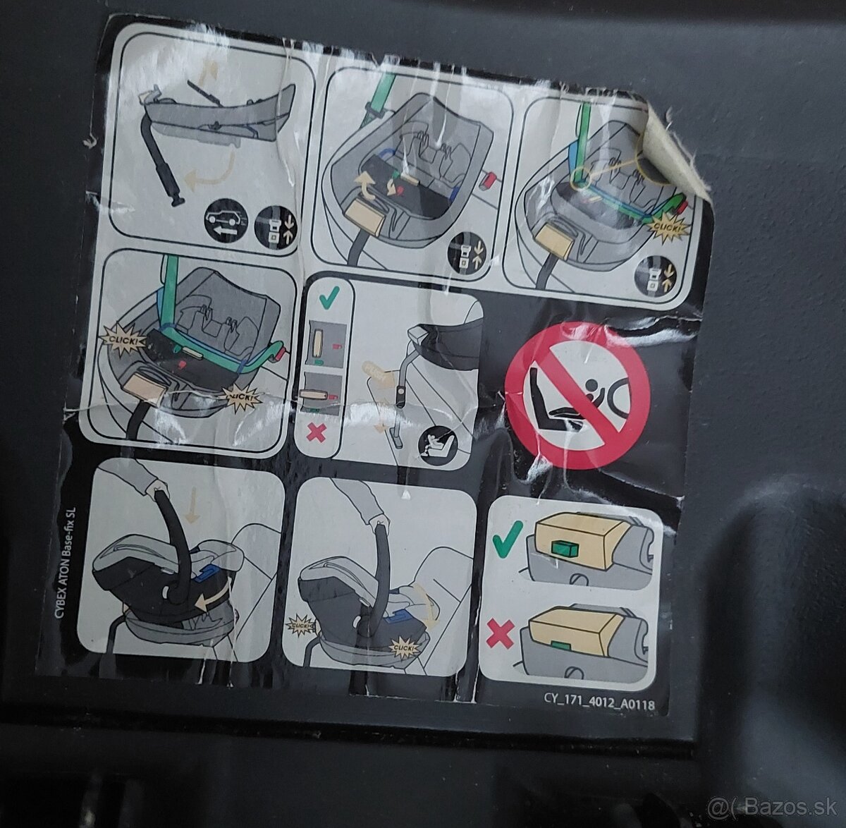 Vajíčko CYBEX ATON 5 + základňa BASE 2 + adaptéry na kočík - 4