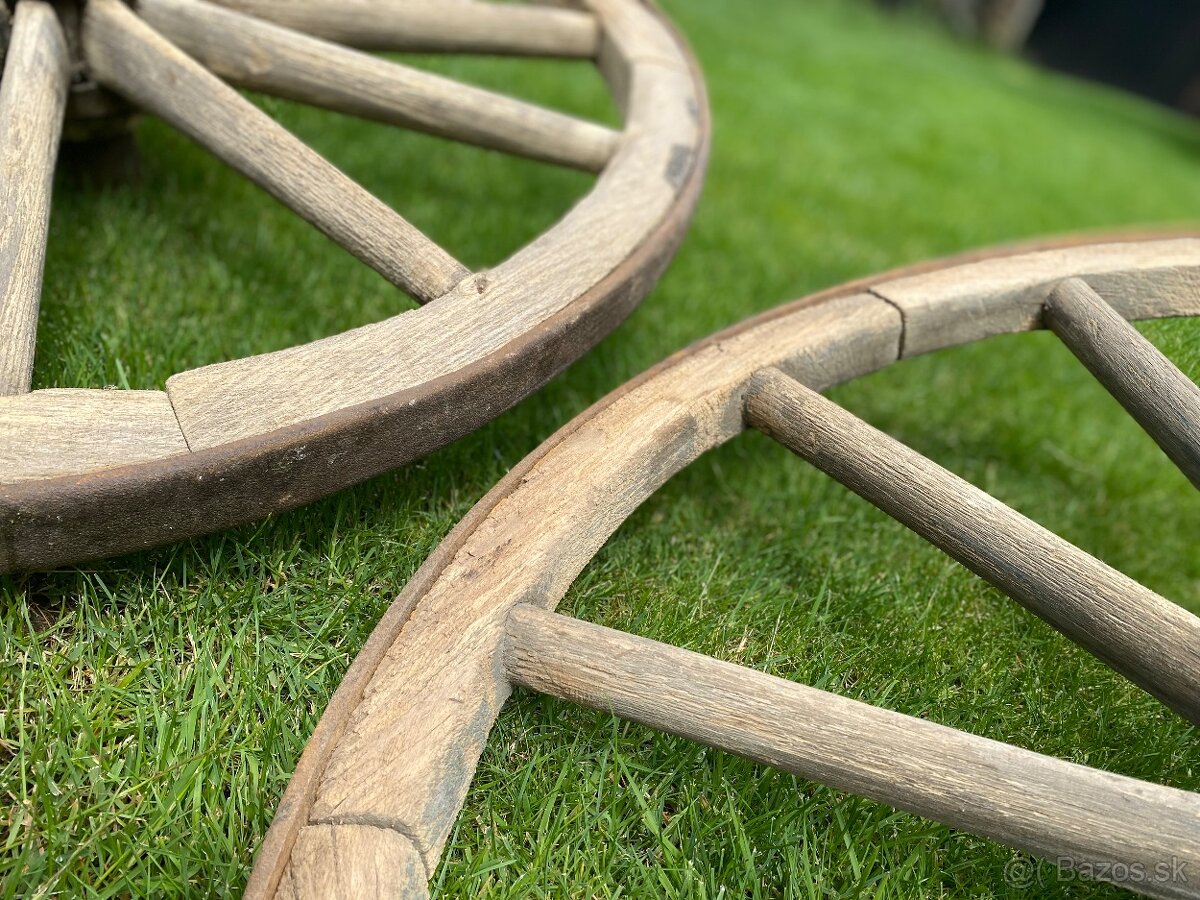 Veľké (95 cm) kolesa z voza - 4