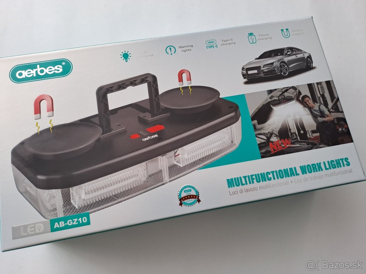 Magnetické výstražné LED svietidlo - 4