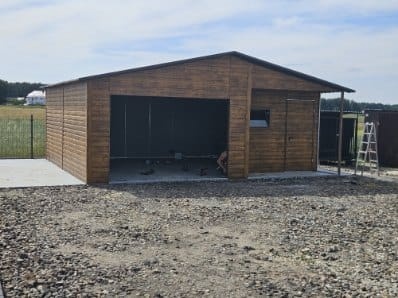 Plechová garáž 7x8m. - 4