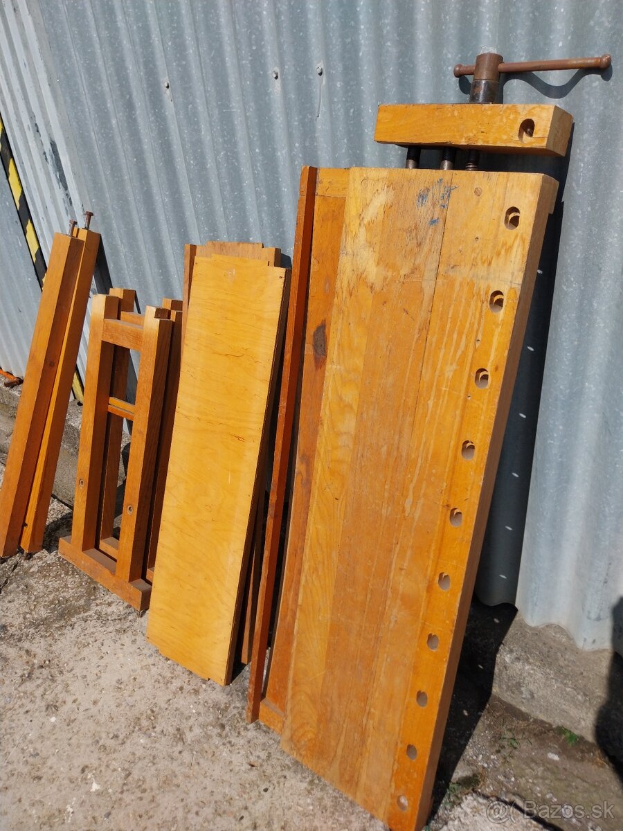 Hoblíky, školský stolársky stôl - 4