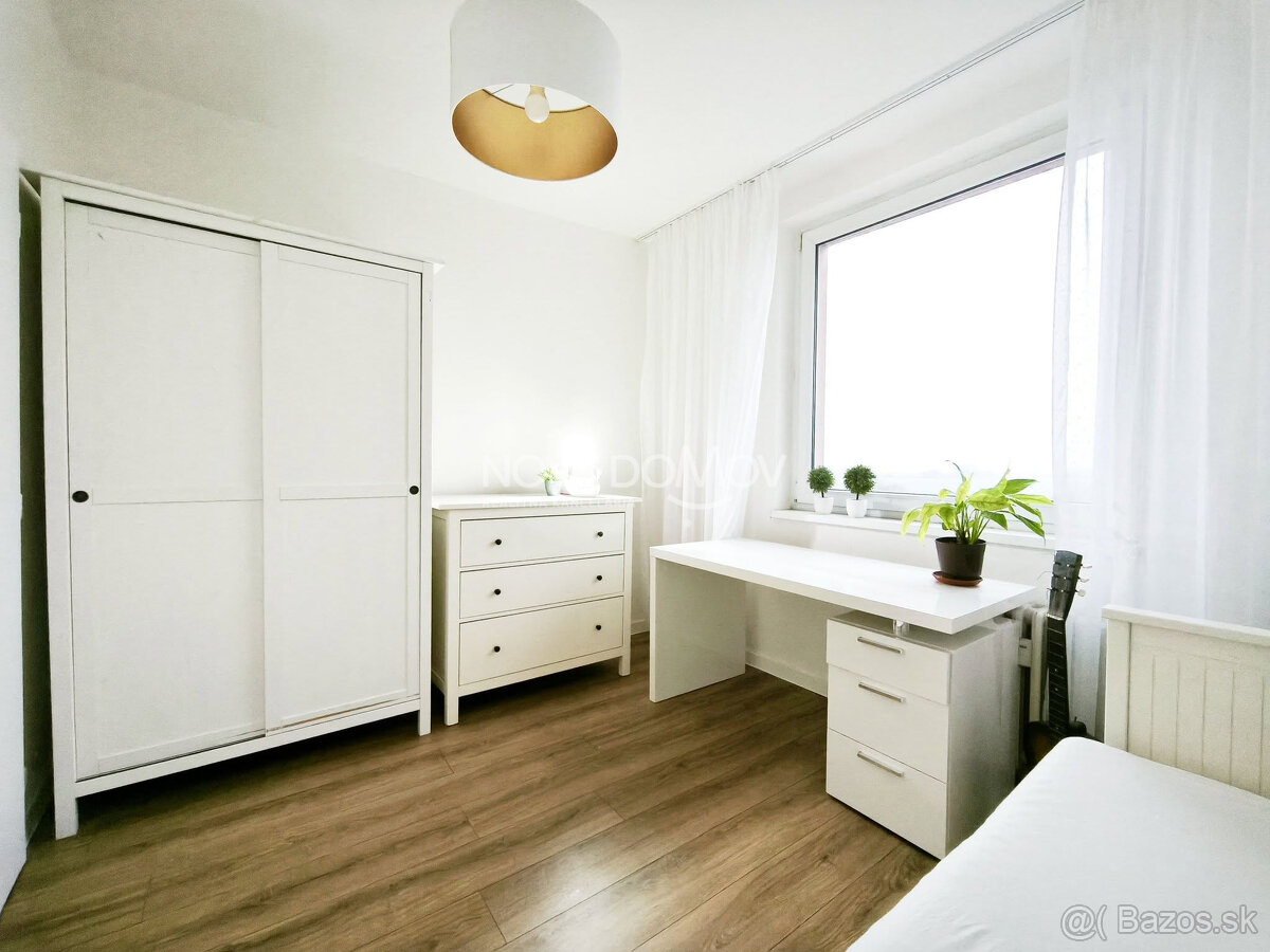 P R E N Á J O M - dieťa vítané, zariadený 3 izby + kuchyňa a - 4