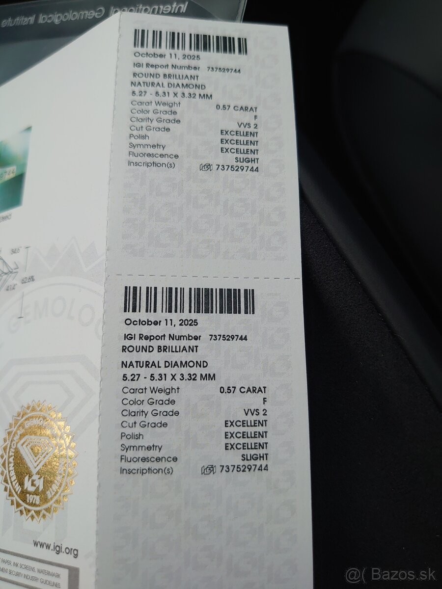 Prírodný DIAMANT 0,57ct - 4