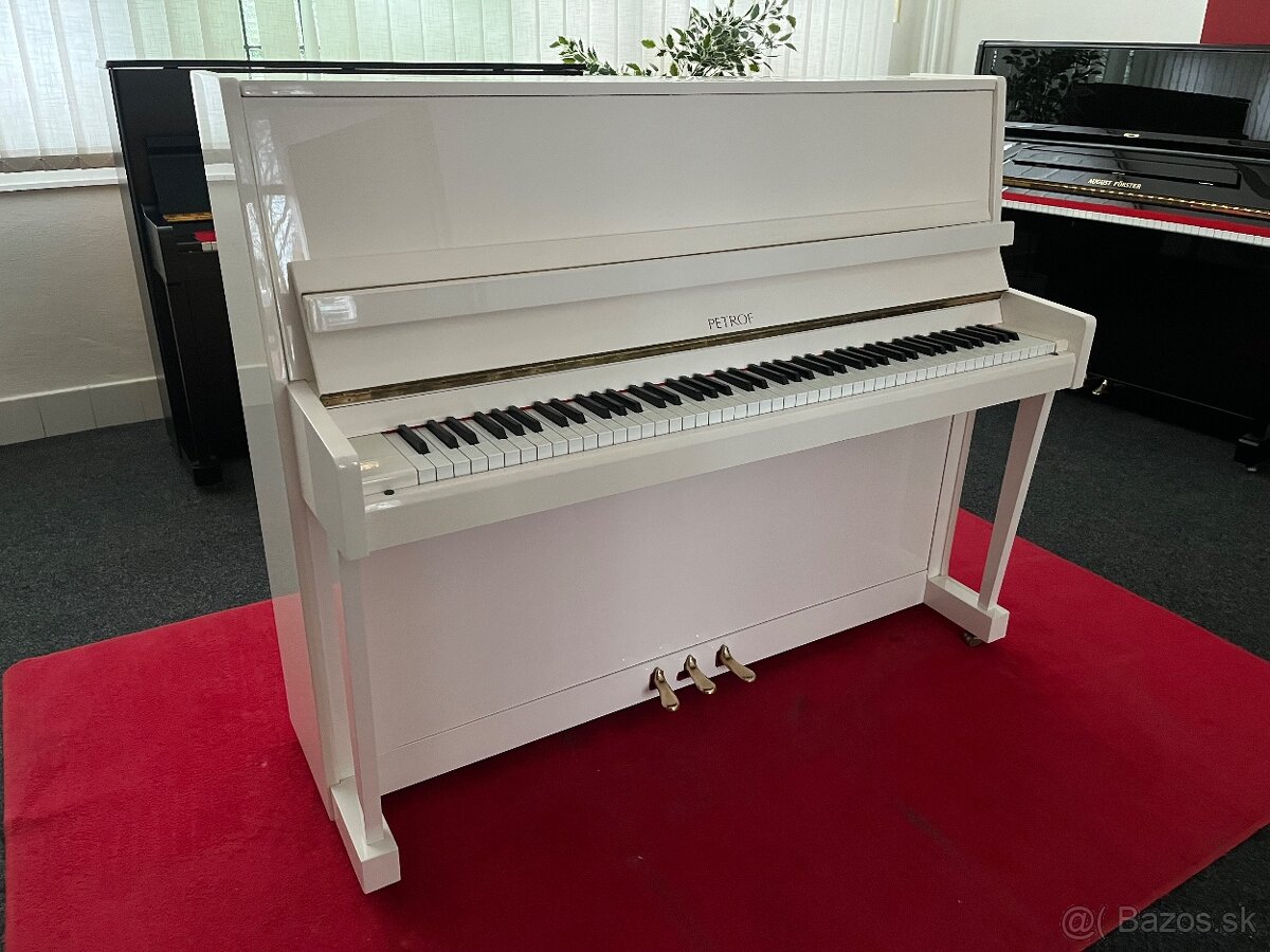 Zánovní Petrof 118 M1 rok v.2003 bílý lesk - 4