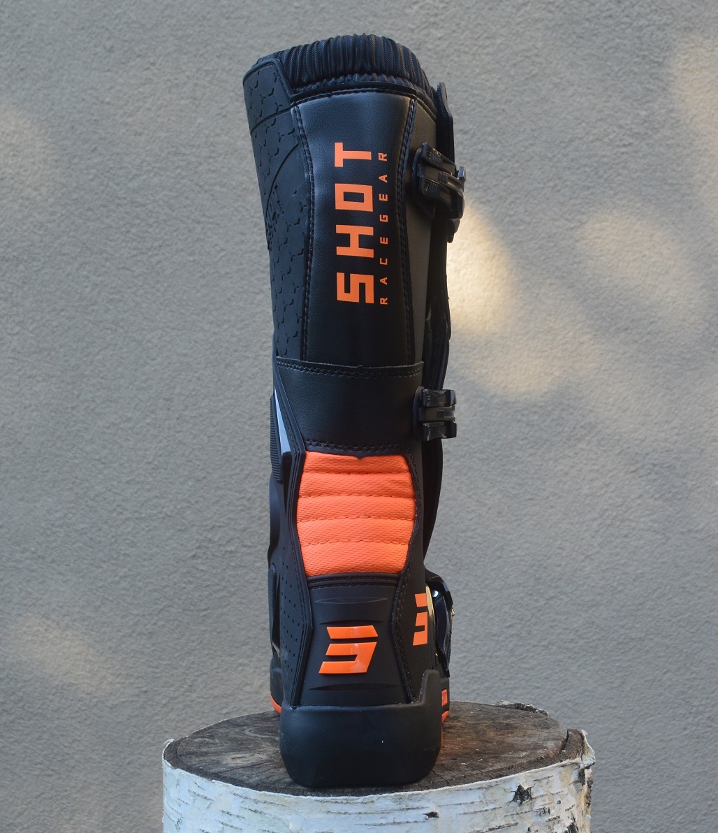 Predám čižmy topánky SHOT oranžové čierne - 4