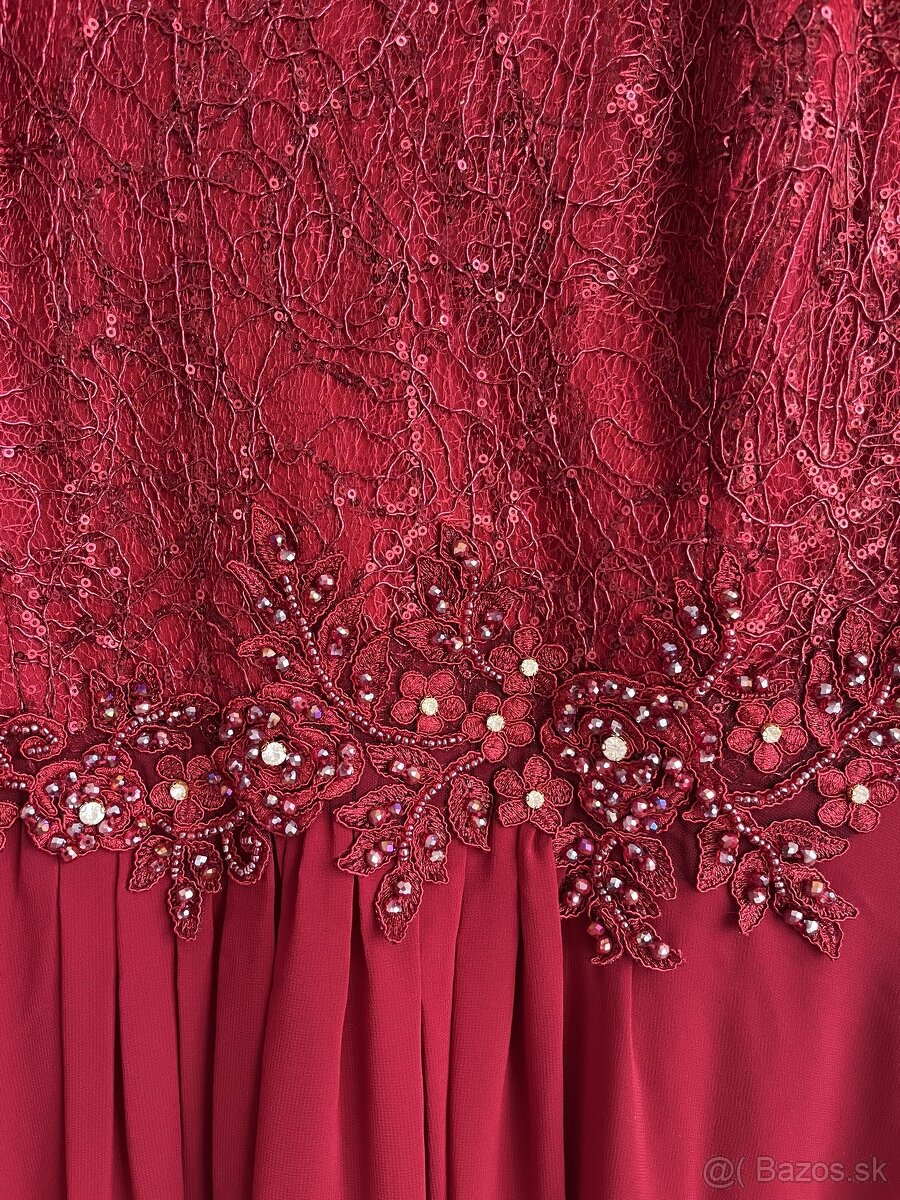 Dámske dlhé spoločenské šaty XL, 93cm obvod v páse - 4