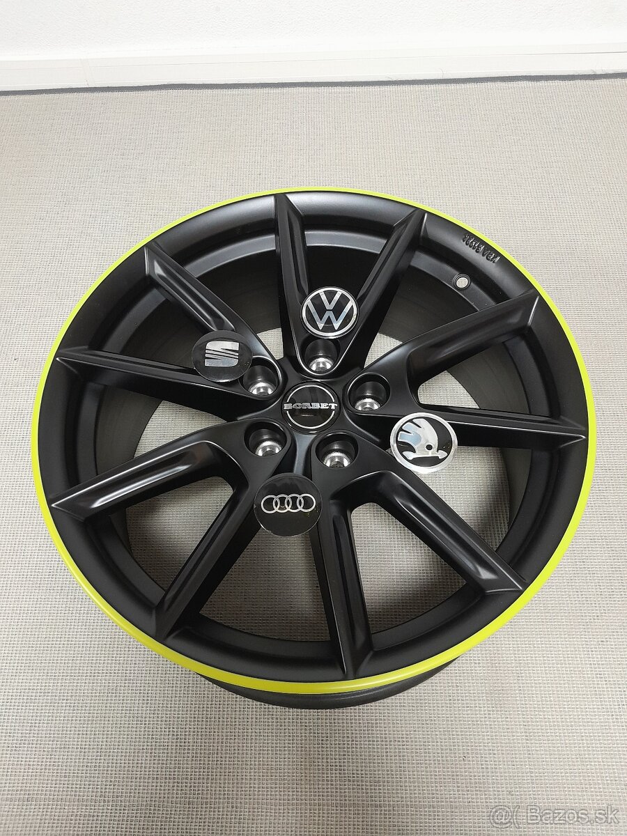 Alu disky R18 5x112 Et48 8J Borbet Audi Škoda Seat Vw - 4