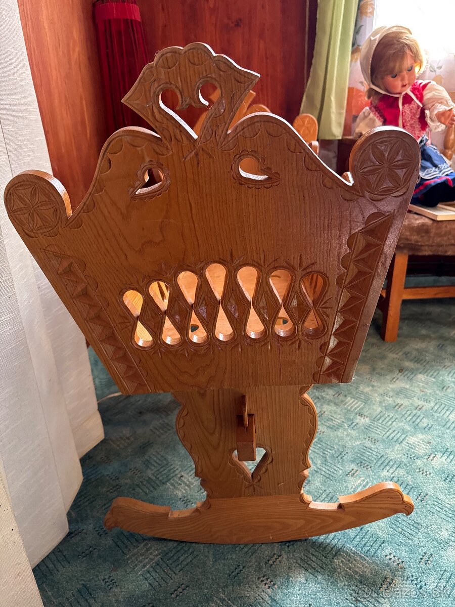 Drevená hojdacia kolíska - 4