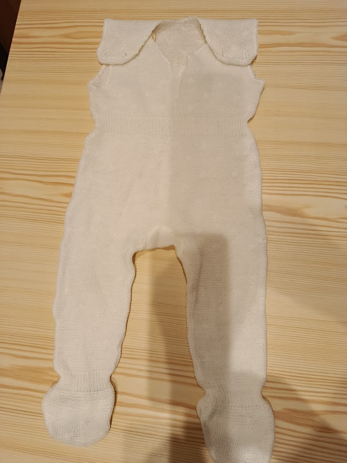 Pletené biele dupačky - 4