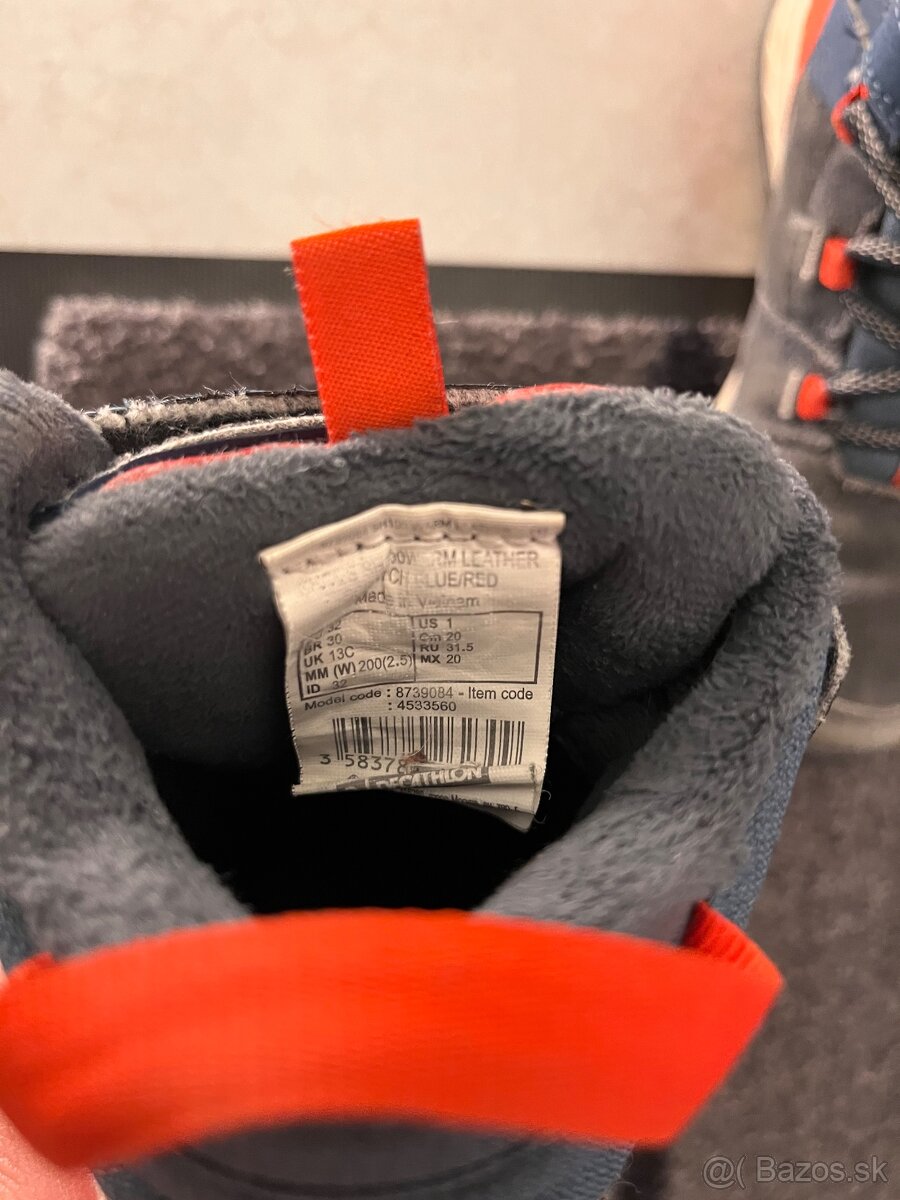 Zimné topánky kožené č. 32 - 4