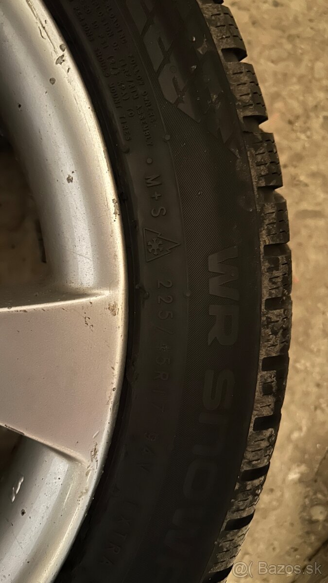 225/45 R17 94v | 4x zimná guma + (disky zadarmo) - 4