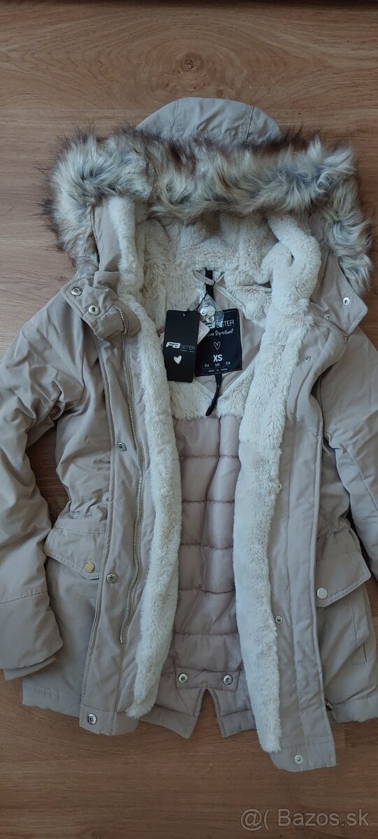 Dámska zateplená bunda - čierna, béžová, khaki XS / Nová - 4