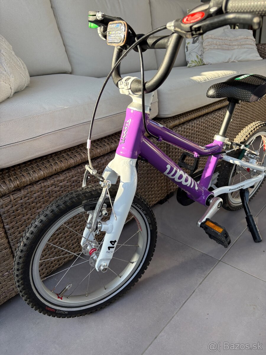 Woom 2, detský bicykel 14, prvý bicykel. - 4