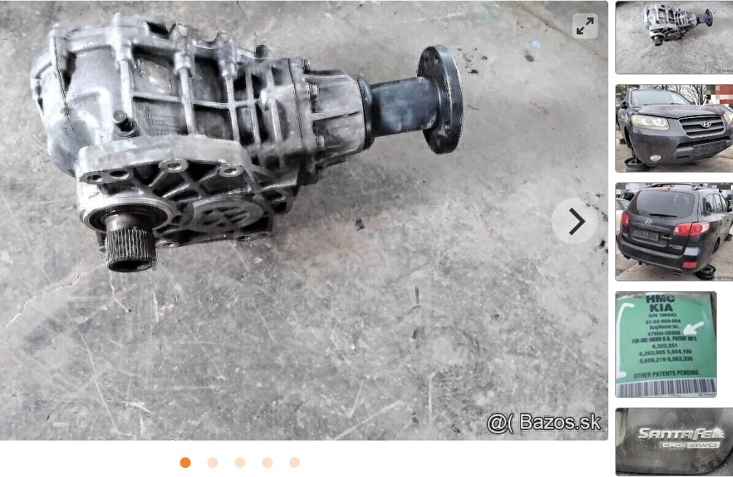 Hyundai Santa Fe 2.2 CRDi 2008 predám ROZVODOVKA, DVERE - 4