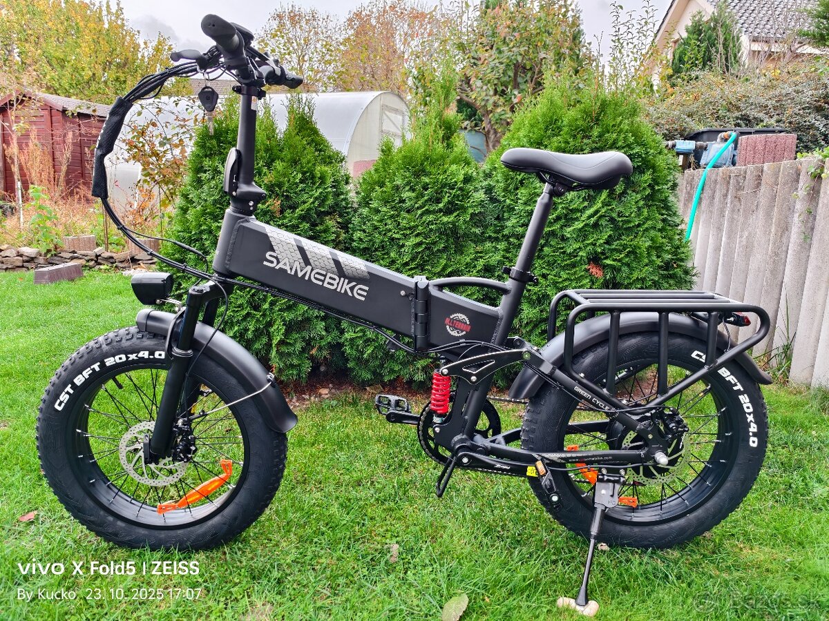 Skladací fat ebike Samebike 20x4.0",750W,15Ah,45km/h,100km - 4
