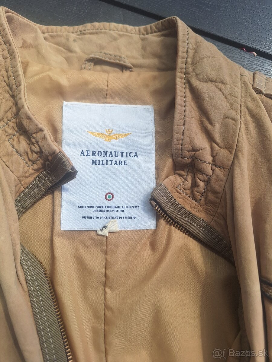 Kožená bunda zn.Aeronautica - 4